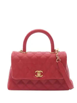 Chanel 2018 Mini Caviar Coco Top Handle Bag satchel 30969944