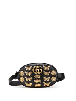 Gucci 2016-2025 GG Marmont Matelasse Leather Animalier belt bag 30966767