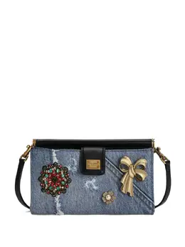 Dolce & Gabbana denim patch-embellished mini bag 29690560