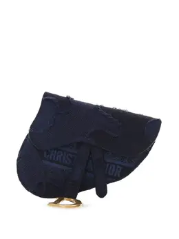 Christian Dior 2019 Canvas Embroidered Camouflage Saddle belt bag 30959336