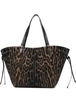 Tom Ford large leopard-jacquard tote bag 29542719