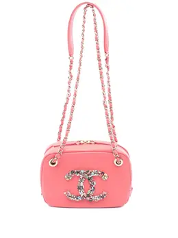 Chanel 2020 Lambskin Giant Crystal CC Camera Bag crossbody bag 30963299