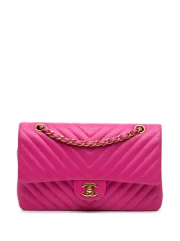 Chanel 2015-2016 Medium Classic Chevron Lambskin Double Flap shoulder bag 30961248