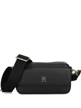 Сумка через плечо с клапаном на молнии Tommy Hilfiger, черный 30921437 | черный