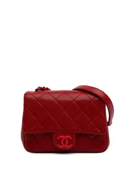 Chanel 2019 Mini Square Caviar Incognito Flap crossbody bag 30972990