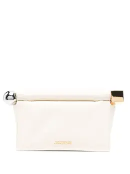 Jacquemus small Rond Carré metallic-sphere clutch 30901837