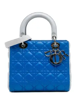 Christian Dior 2013 Medium Bicolor Lambskin Cannage Lady Dior satchel 30962569