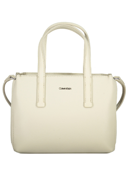Женская сумка Calvin Klein с двумя ручками и логотипом, белый 30768 | beige