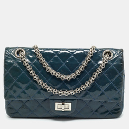 Chanel Blue Quilted Patent Leather 225 Reissue 2.55 Flap Bag 1172100