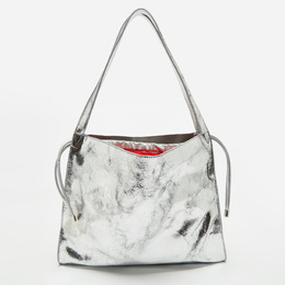 Christian Louboutin Silver Crackled Patent Leather Le 54 Tote 1172128