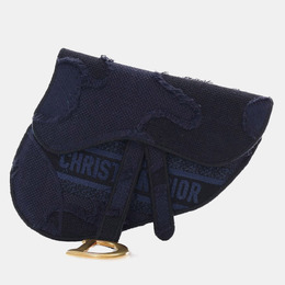 Christian Dior Canvas Embroidered Camouflage Saddle Belt Bag 1171472