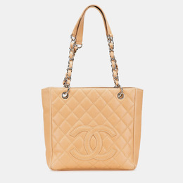 Chanel Brown Caviar Petite Shopping Tote 1171316