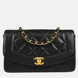 Chanel Diana Small Black Lambskin Shoulder Bag 1171269