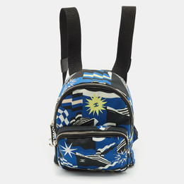 Chanel Blue/Black Canvas Cruise Line Backpack 1170611