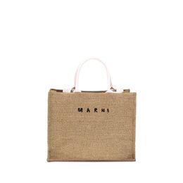 Marni Raffia-effect Tote Bag mashmp0078u0p3860z0r42bb