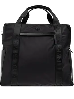 Emporio Armani logo-plaque tote bag 30853318