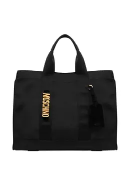Moschino logo-plaque tote bag 30903460