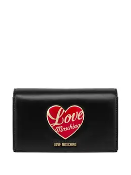 Love Moschino heart-appliqué clutch bag 29941717