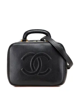 Chanel 1996-1997 CC Caviar Vanity Case satchel 30990696