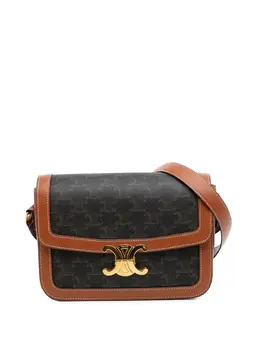 Celine 2021 Classique Triomphe Coated Canvas Triomphe crossbody bag 30993727