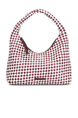 Плетеная хобо-сумка Willow Loeffler Randall, maroon & white loef-wy269 | maroon & white