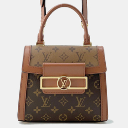 Louis Vuitton Dauphine Brown Monogram Reverse Canvas Top Handle Bag 1164771