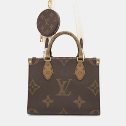 Louis Vuitton Onthego PM Brown Monogram Reverse Canvas Tote Bag 1164800