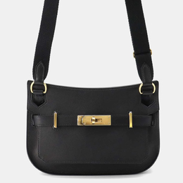 Hermes Jypsiere Mini Black Evercolor Leather Shoulder Bag 1168466