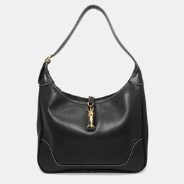 Hermes Trim 31 Black Courchevel Hobo Bag 1168550