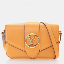 Louis Vuitton Pont 9 MM Orange Calfskin Shoulder Bag 1169544