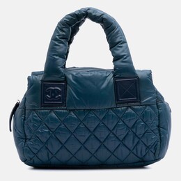 Chanel Blue Small Quilted Nylon Coco Cocoon Tote 1171816