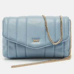 DKNY Light Blue Faux Leather Lexington Shoulder Bag 1172363