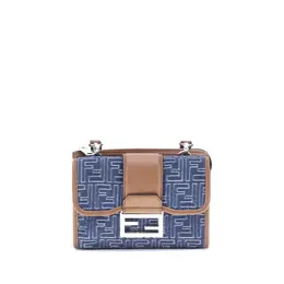Fendi Baguette denim Shoulder Bag fe7va649augof1scgbb