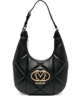 Love Moschino quilted logo-plaque shoulder bag 29941707