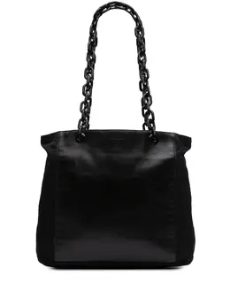 Prada 2000-2024 Tessuto and Leather Chain tote bag 30993782