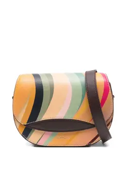 Paul Smith Dusky swirl-pattern leather cross body bag 30896348