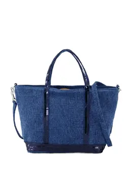 Vanessa Bruno Cabas sequin-embellished linen tote bag 30855986