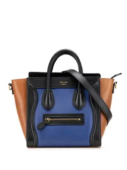 Celine 2014 Nano Tricolor Leather Luggage Tote satchel 31000862