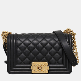 Chanel Small Black Leather Boy Bag 1171959