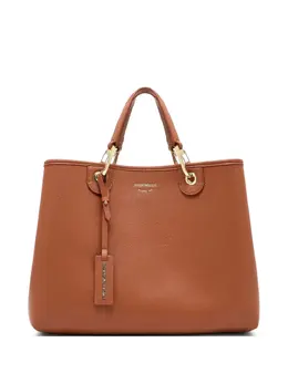 Emporio Armani medium leather tote bag 30935658