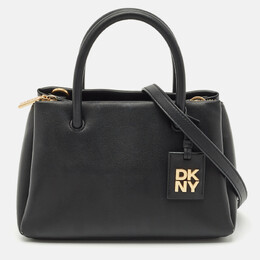 DKNY Black Leather Small Dixie Tote 1173739