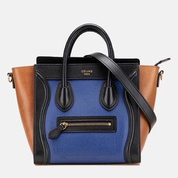 Celine Multicolor Nano Leather Luggage Tote 1173399