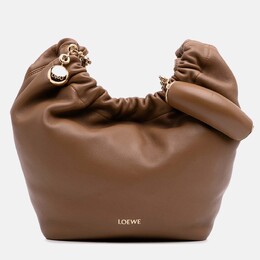Loewe Brown Small Mellow Nappa Lambskin Squeeze Bag 1173252