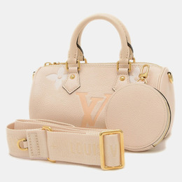 Louis Vuitton Papillon BB Cream, Saffron Monogram Empreinte Leather Shoulder Bag 1172630