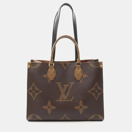 Louis Vuitton OnTheGo MM Brown/Beige Monogram Giant Canvas Tote Bag 1172504