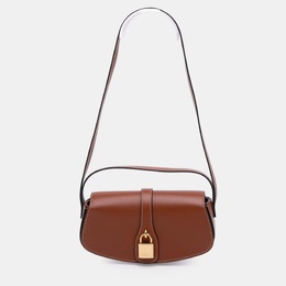 Celine Brown Smooth Calfskin Tabou Clutch on Strap 1172434