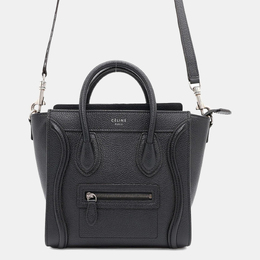 Celine Luggage Shopper Nano Black Leather Tote Bag 1172235