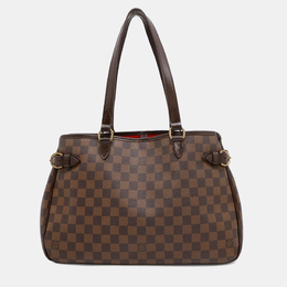 Louis Vuitton Batignolles Horizontal Red Damier Ebene Canvas Tote Bag 1172257