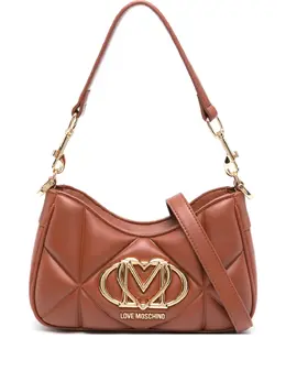 Love Moschino quilted logo-plaque shoulder bag 29943064