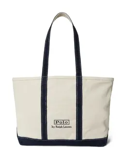Polo Ralph Lauren logo-embroidered canvas tote bag 30857243